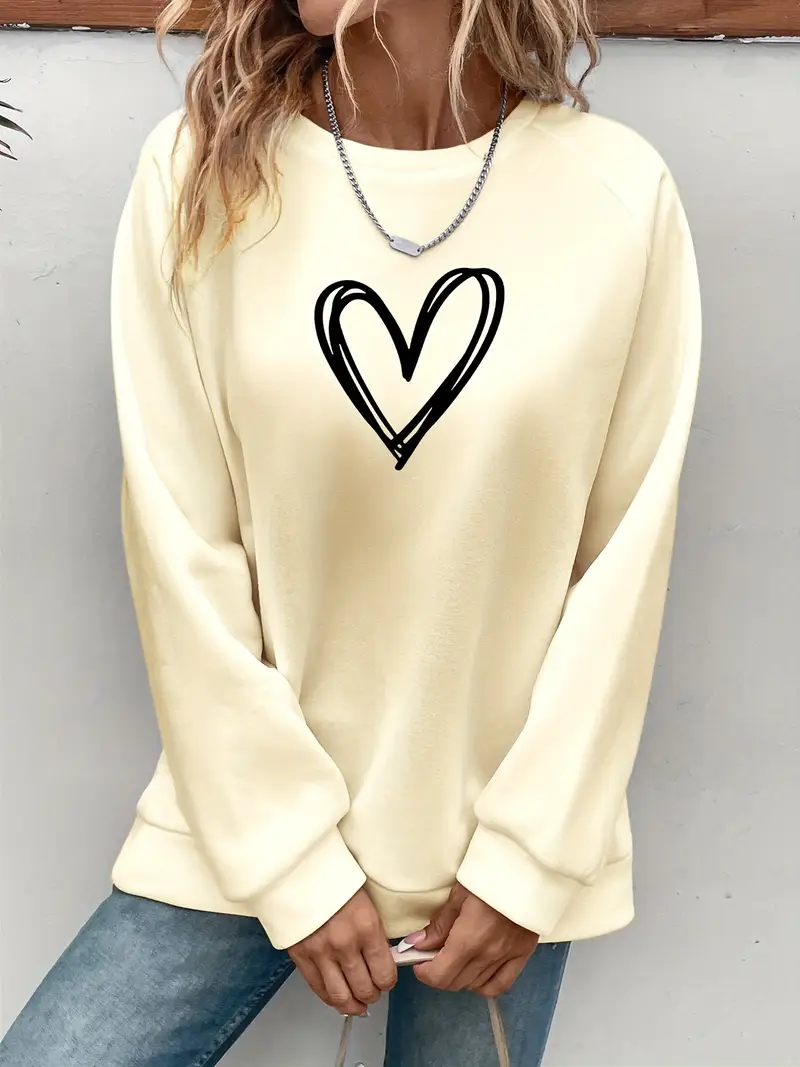 ADDISON™ FLEECE-LINED HEART PRINT SWEATSHIRT - Image 10
