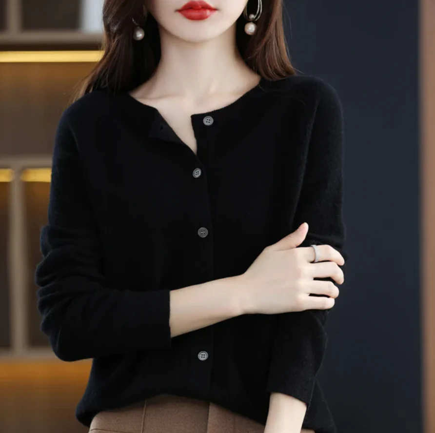 ALIYAH - MERINO WOOL CARDIGANS - Image 2