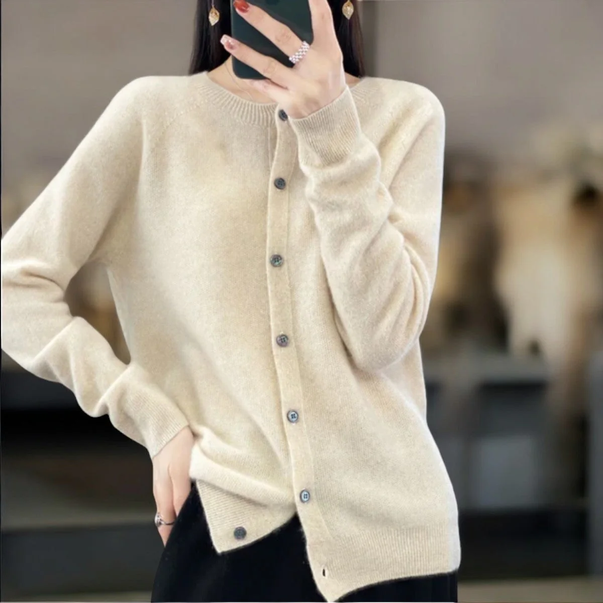 ALIYAH - MERINO WOOL CARDIGANS - Image 4