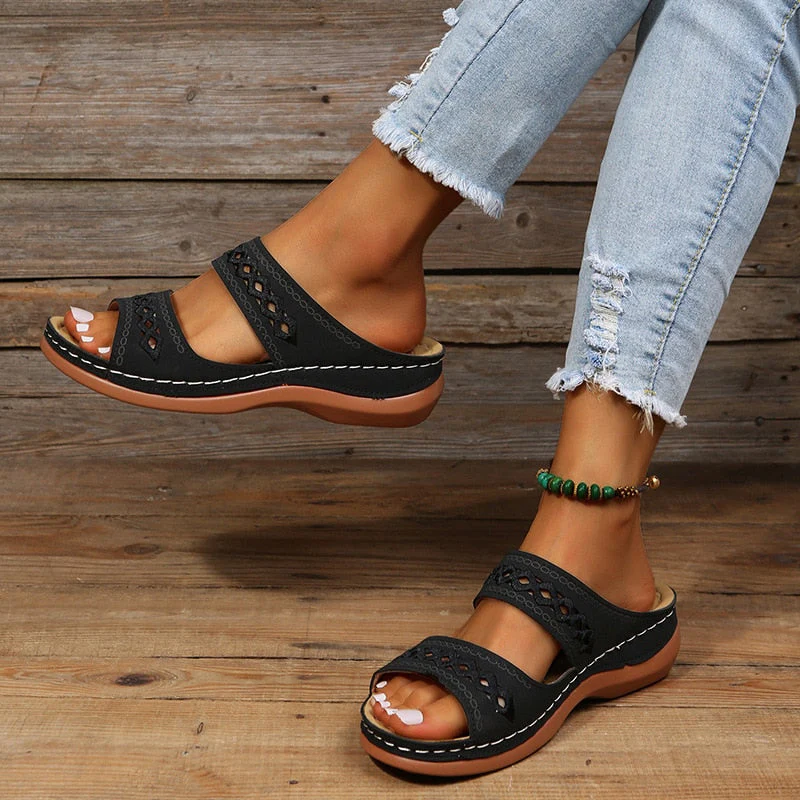 ALYSSON'S™ WOMEN'S THICK ORTHOPEDIC SANDALS - Image 3