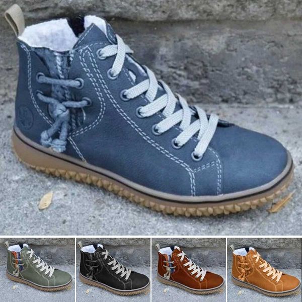 AMY™ WARM FUR ORTHOPEDIC WINTER ANKLE BOOTS - Image 15