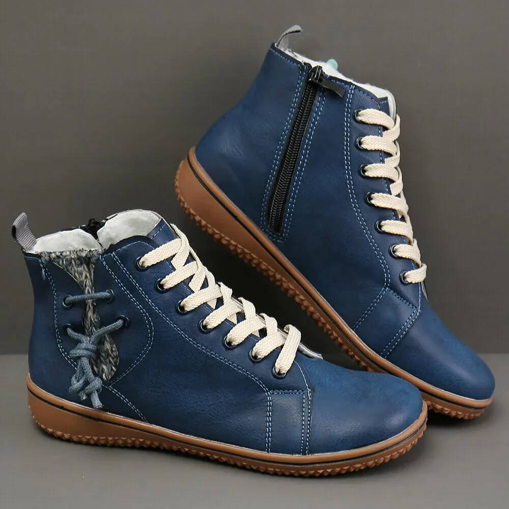 AMY™ WARM FUR ORTHOPEDIC WINTER ANKLE BOOTS - Image 4