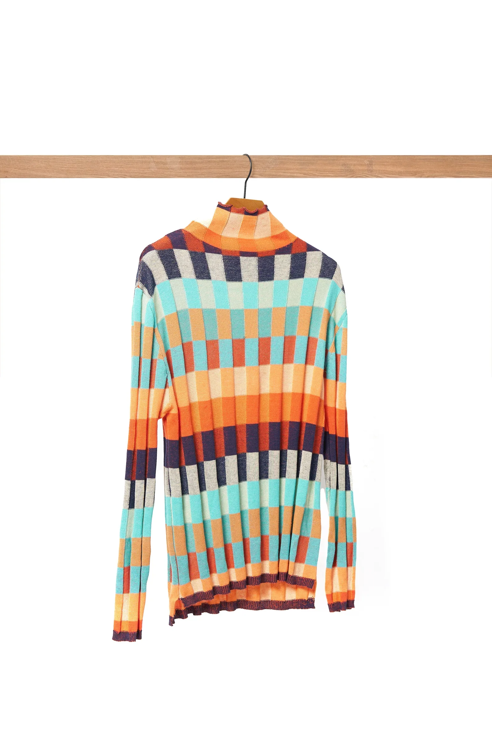 ANAYAH™ – HIGH NECK PATCHWORK ELEGANCE CASHMERE COUTURE - Image 2