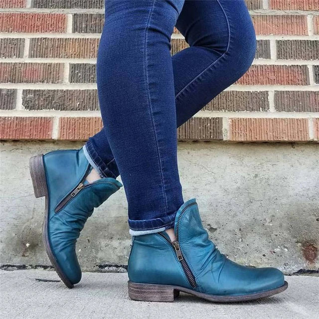 WOMEN ZIPPER WATERPROOF ANKLE-SUPPORT BOOTS 2026 - Image 4
