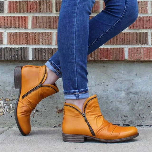 WOMEN ZIPPER WATERPROOF ANKLE-SUPPORT BOOTS 2026 - Image 5