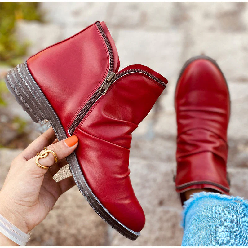 WOMEN ZIPPER WATERPROOF ANKLE-SUPPORT BOOTS 2026 - Image 6