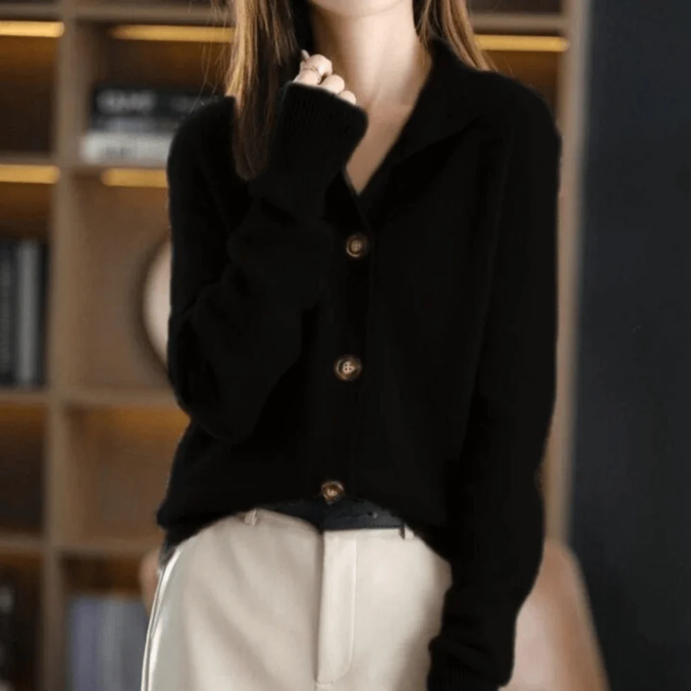Annette - Knitted Cashmere Vest - Image 4