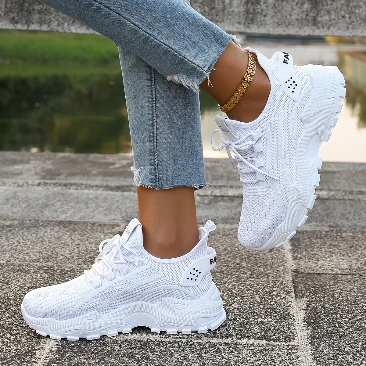 ANNIE™ WOMEN'S BREATHABLE KNIT SNEAKERS - Image 5