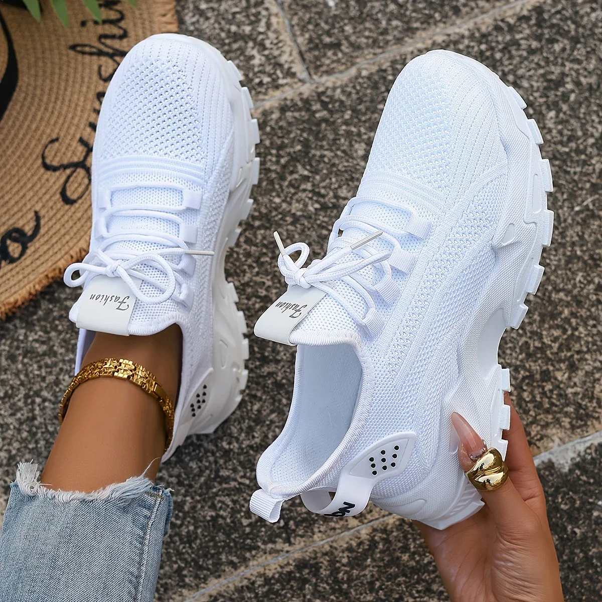 ANNIE™ WOMEN'S BREATHABLE KNIT SNEAKERS - Image 6