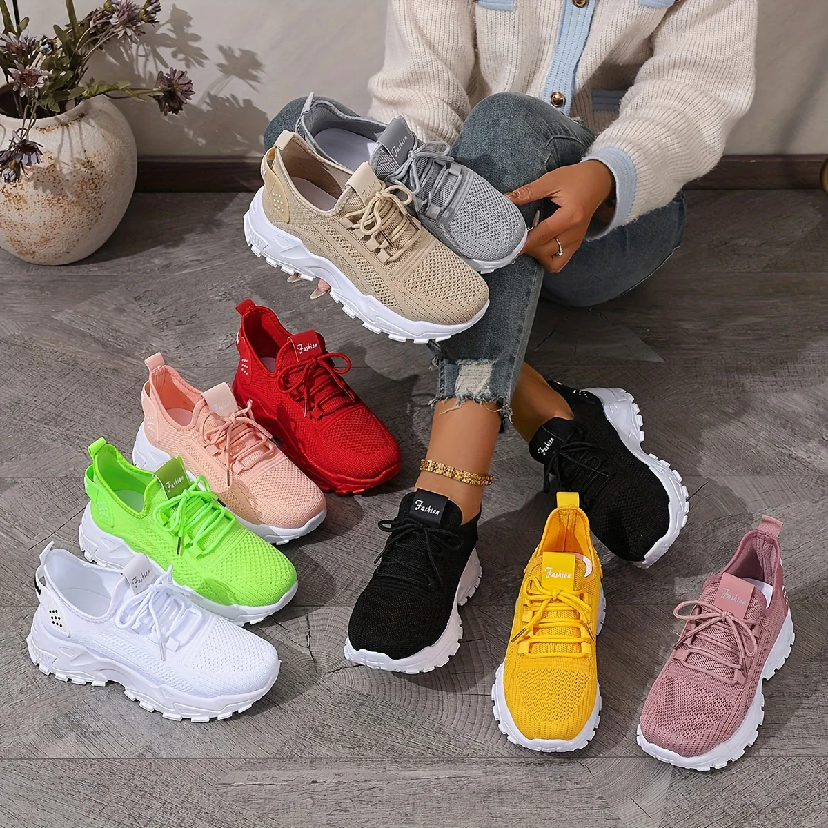 ANNIE™ WOMEN'S BREATHABLE KNIT SNEAKERS - Image 7