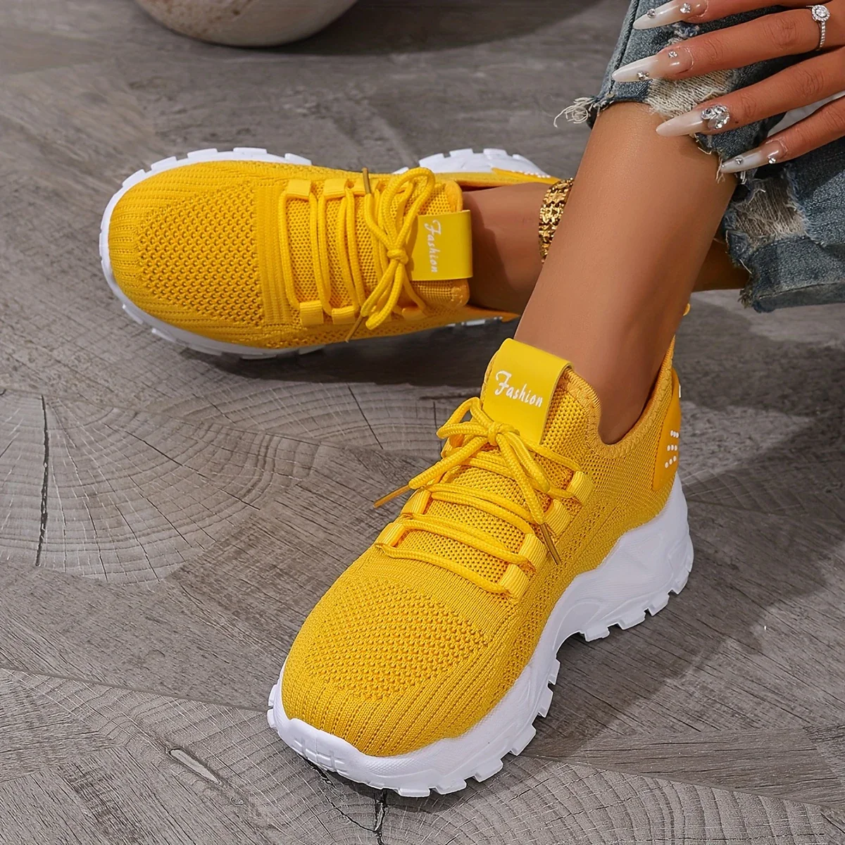ANNIE™ WOMEN'S BREATHABLE KNIT SNEAKERS - Image 9