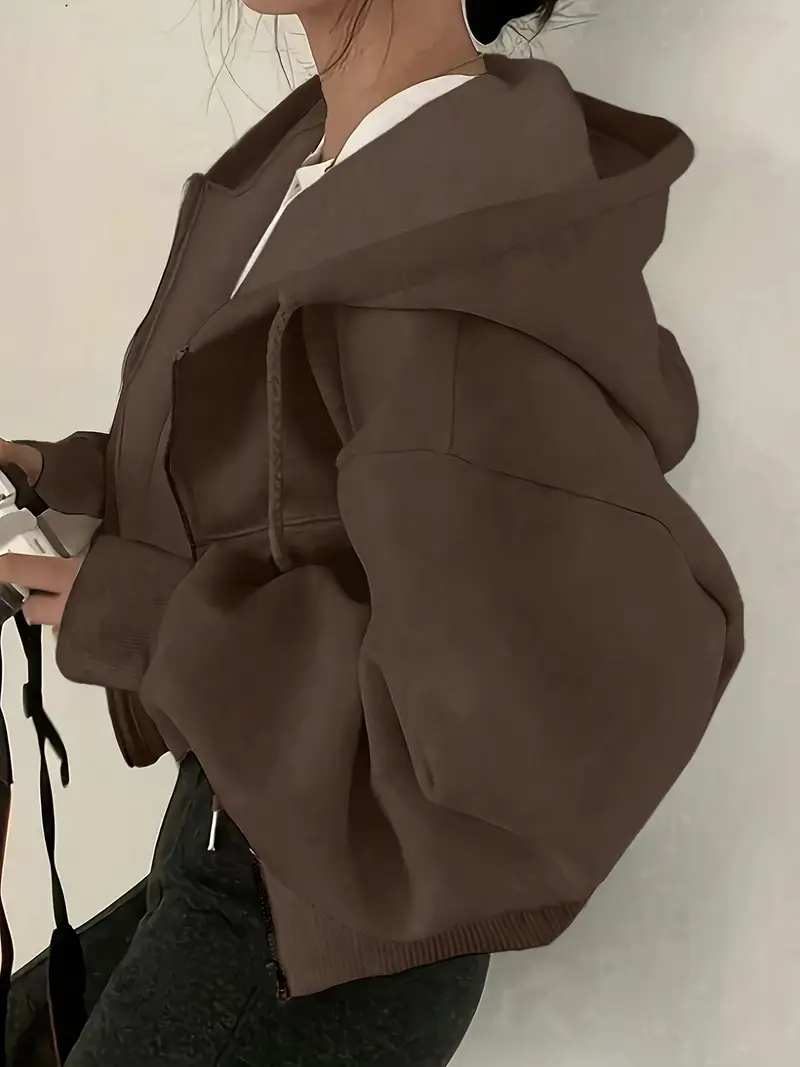 ASTRID™ CASUAL LONG SLEEVE ZIP UP SWEATSHIRT - Image 3