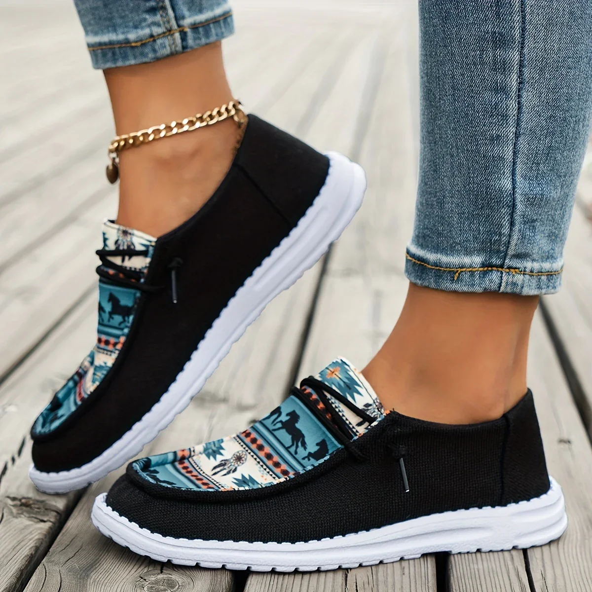 AVA™ WOMEN'S CASUAL SLIP-ON FLAT SNEAKERS - Image 4