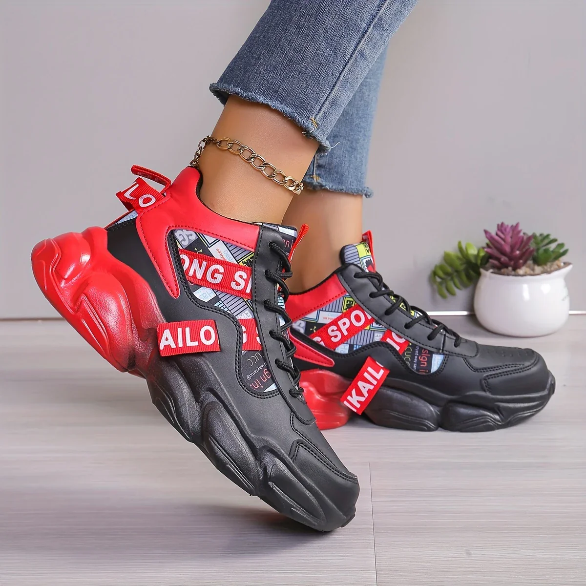 WOMEN'S HIGH TOP AUTUMN BASKETBALL SNEAKERS - Image 7