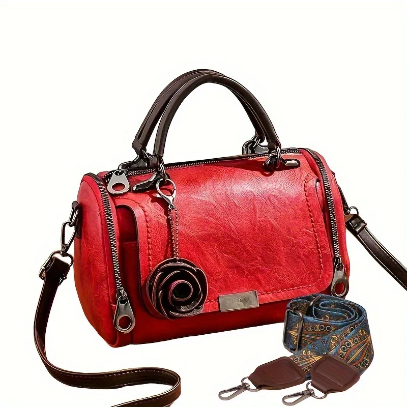 BELLEVA BLOOM™ — WOMEN’S BOSTON HANDBAG WITH FLOWER PENDANT - Image 12