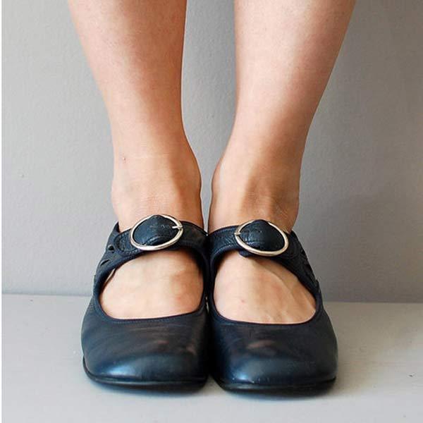 BIANCA™ WEDGE LEATHER ORTHOPEDIC BUCKLE SANDALS - Image 9