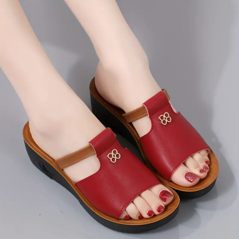 BINYA™ WOMEN'S CUT-OUT WEDGE SANDALS - Image 10