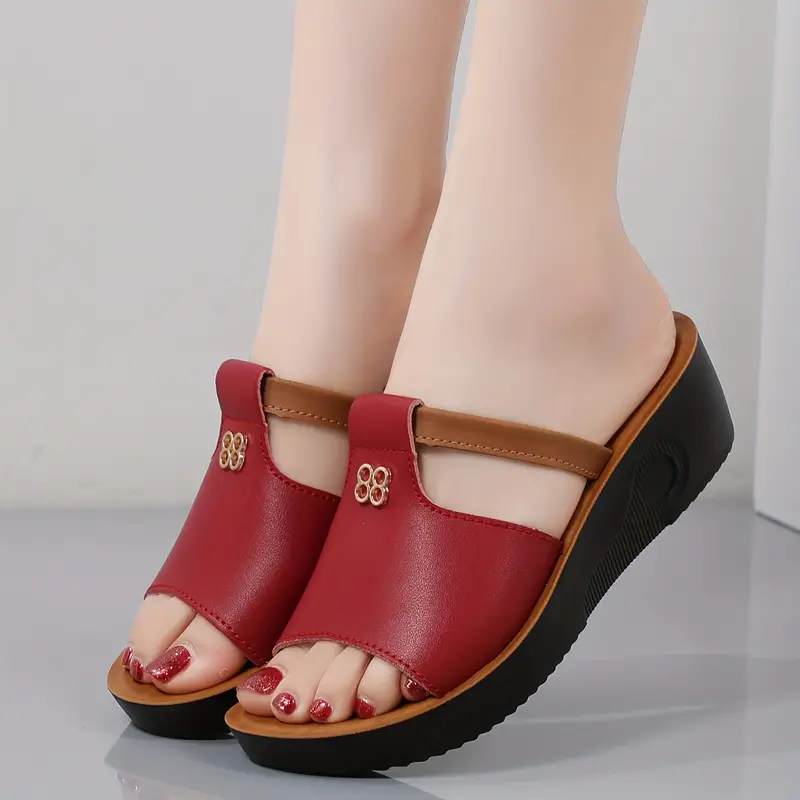 BINYA™ WOMEN'S CUT-OUT WEDGE SANDALS - Image 14