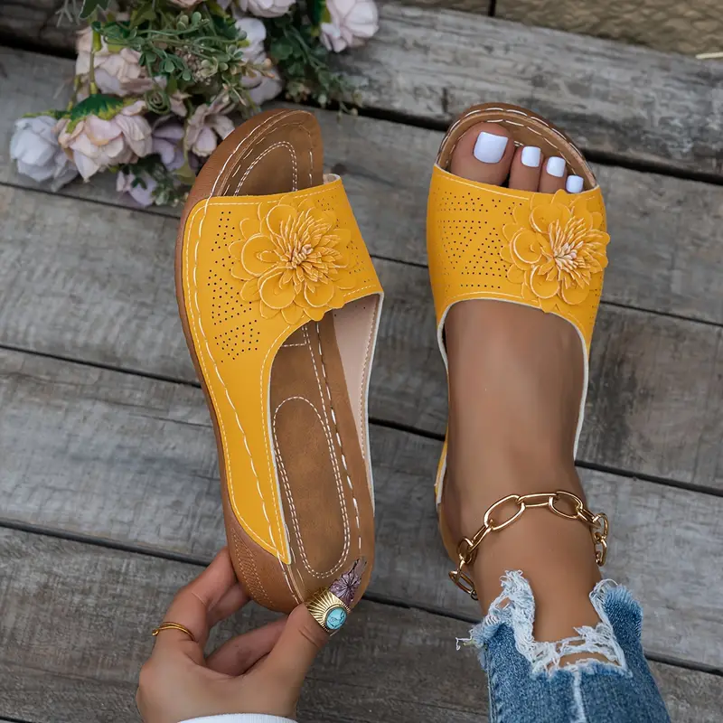 BURNIE™ WOMEN'S FLORAL OPEN TOE SLIDES - Image 14