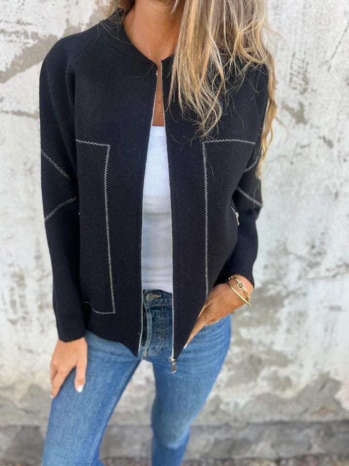 CASSIE - CASUAL ZIP VEST - Image 2