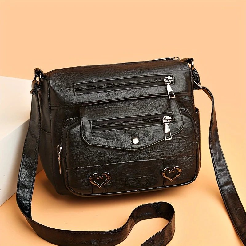 SWEETHEART CHARM™ — CHIC HEART CHARM CROSSBODY BAG FOR WOMEN - Image 3