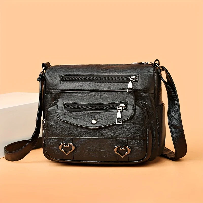 SWEETHEART CHARM™ — CHIC HEART CHARM CROSSBODY BAG FOR WOMEN - Image 5