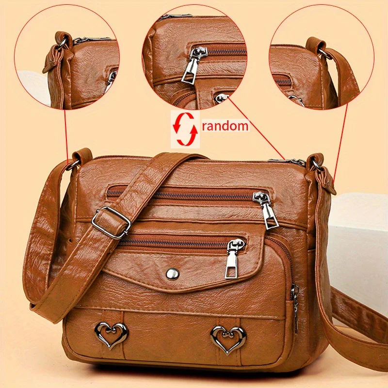 SWEETHEART CHARM™ — CHIC HEART CHARM CROSSBODY BAG FOR WOMEN - Image 8