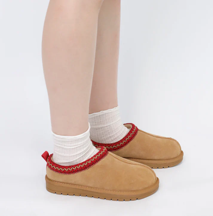 COZY SUEDE BRAIDED FLUFFY FUR SLIP-ON SHOES - Image 5