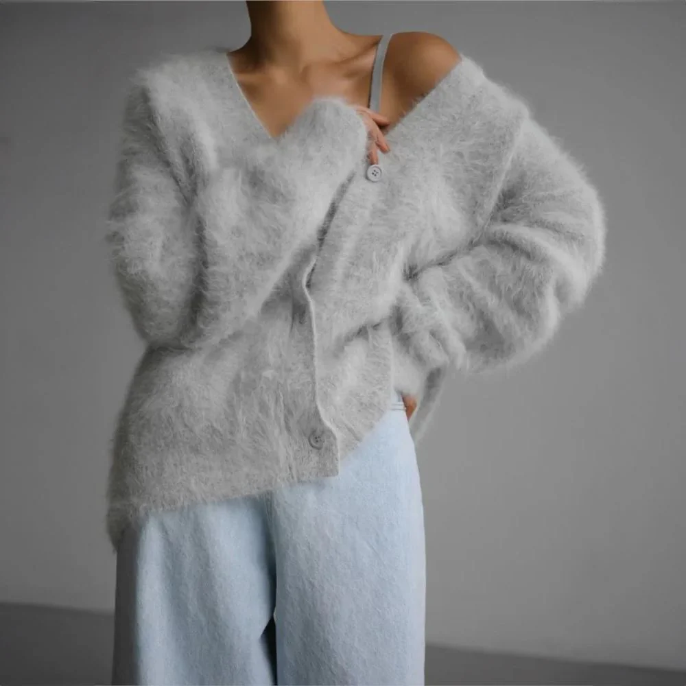 Eliza - Comfortable Fur Cardigan - Image 9