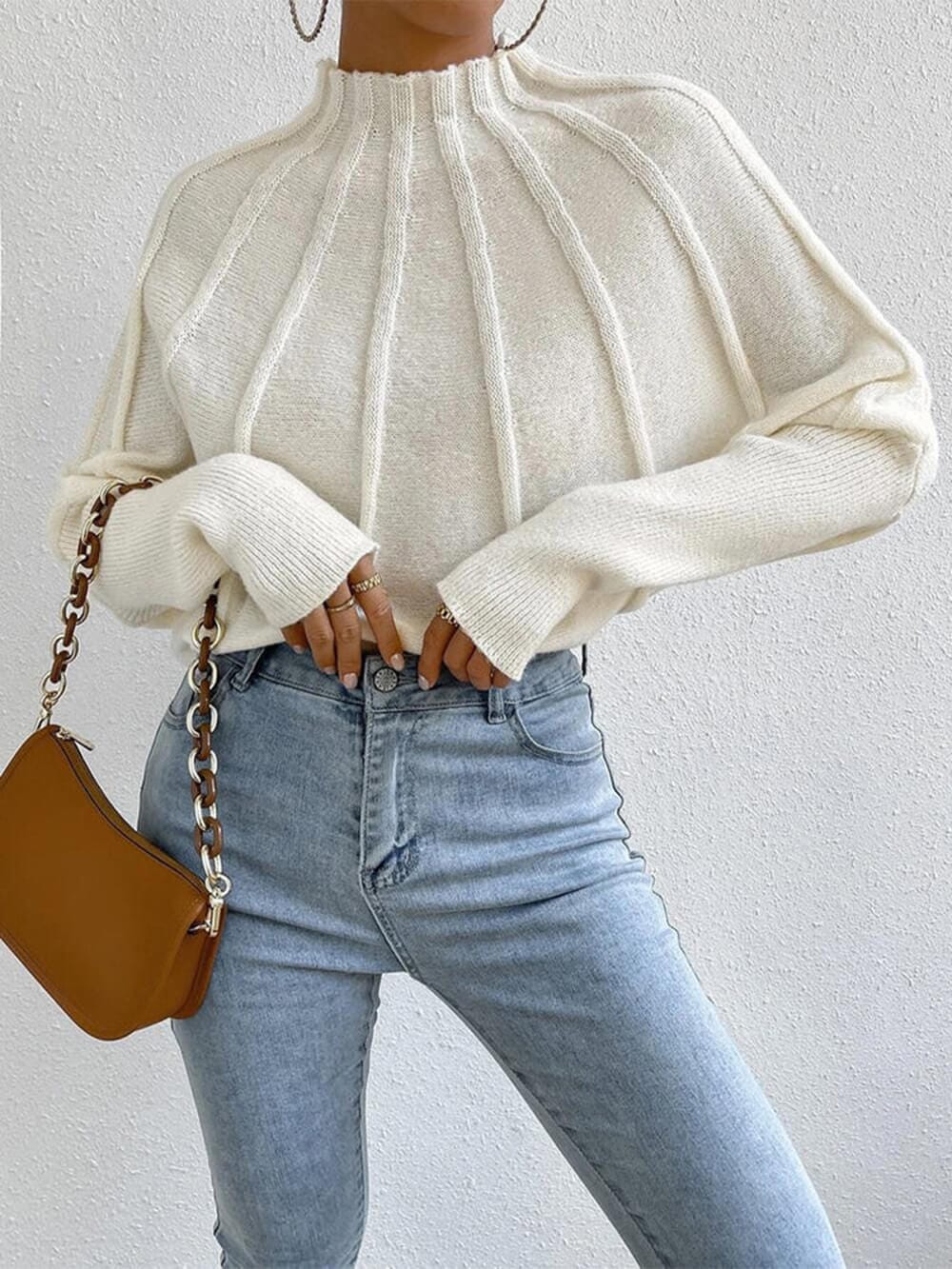 ERIN - DOLMAN SLEEVES SWEATER - Image 5