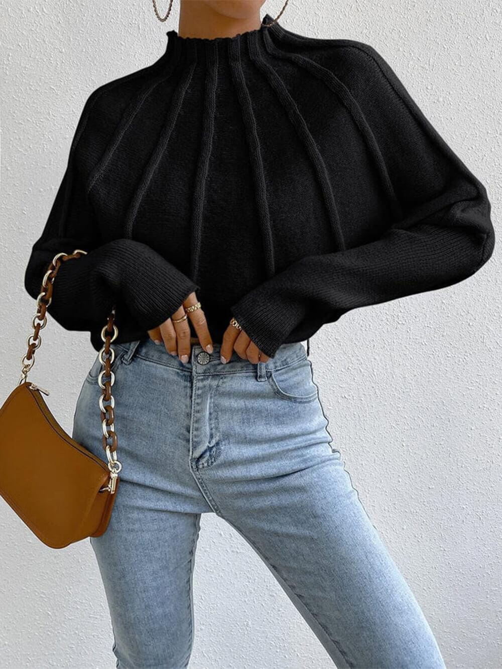 ERIN - DOLMAN SLEEVES SWEATER - Image 7