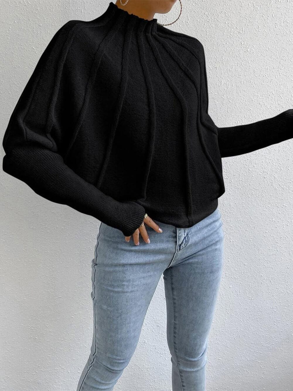 ERIN - DOLMAN SLEEVES SWEATER - Image 8
