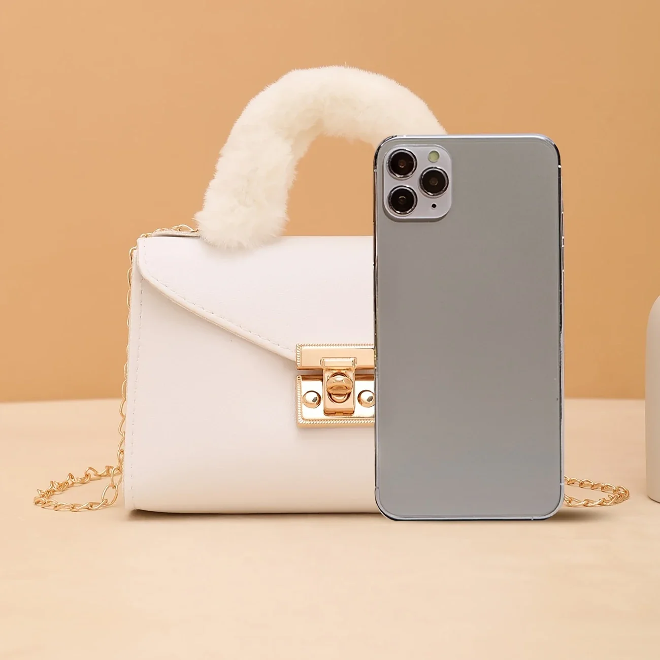 FURÉLLE CHIC™ — AUTUMN SOFT PLUSH FAUX FUR HANDBAG - Image 4