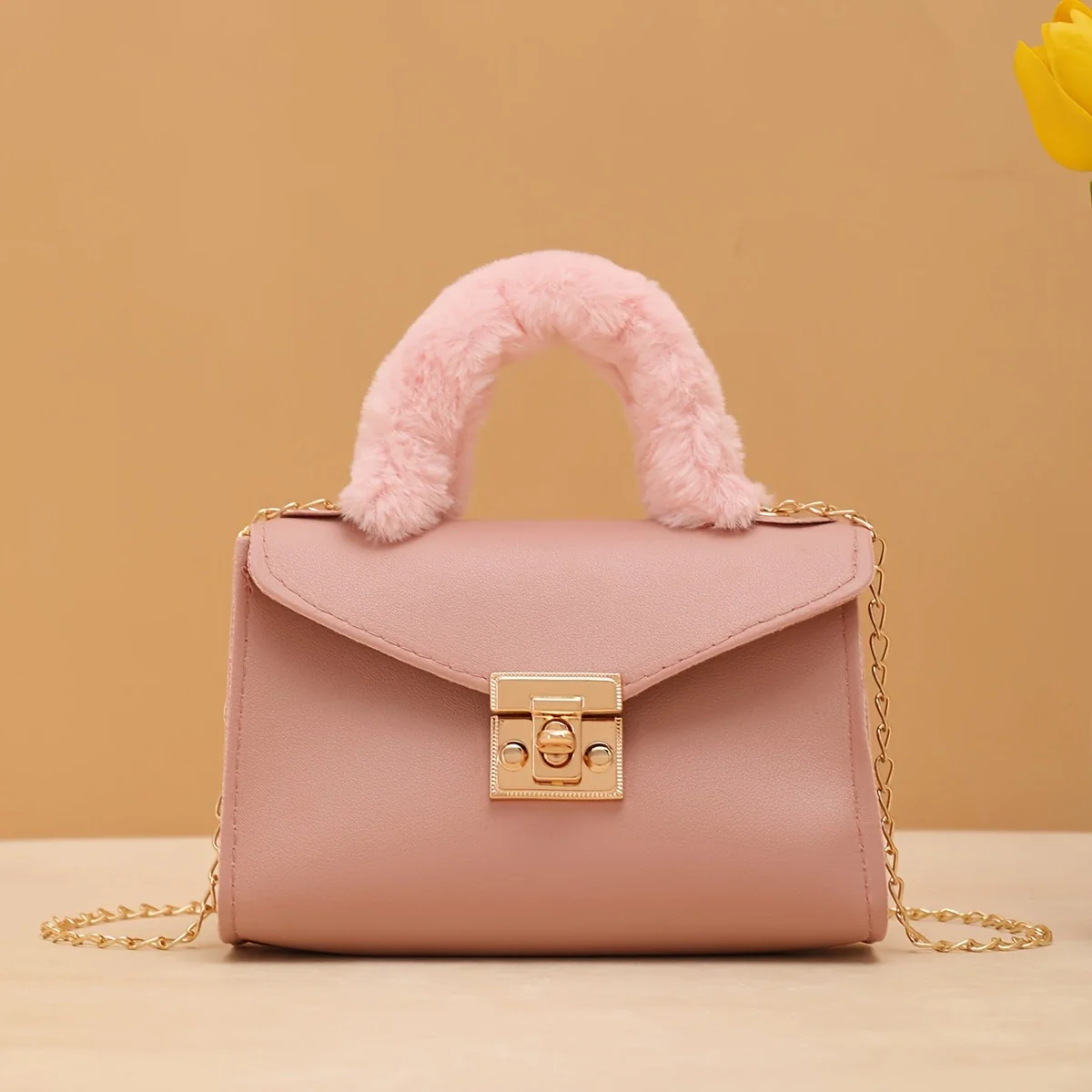 FURÉLLE CHIC™ — AUTUMN SOFT PLUSH FAUX FUR HANDBAG - Image 9