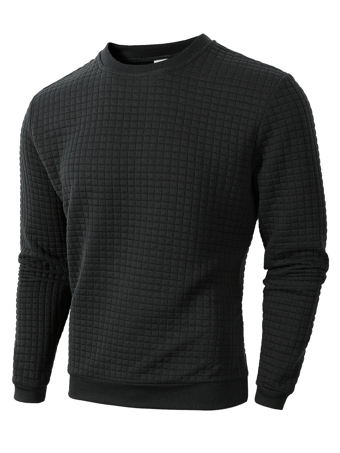 GRIDFORM™ — MEN’S CASUAL SPORTY GRID PATTERN SWEATER - Image 10