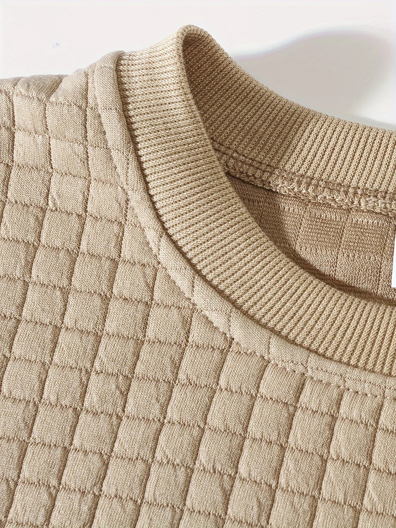GRIDFORM™ — MEN’S CASUAL SPORTY GRID PATTERN SWEATER - Image 7