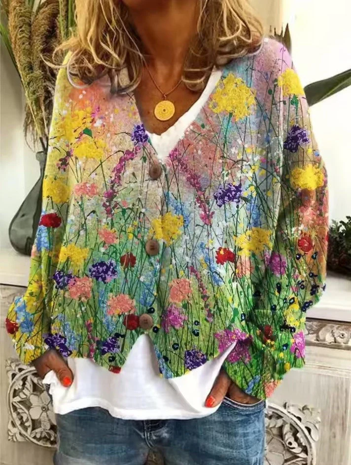 Hana - Colorful Comfortable Knitted Sweater - Image 4