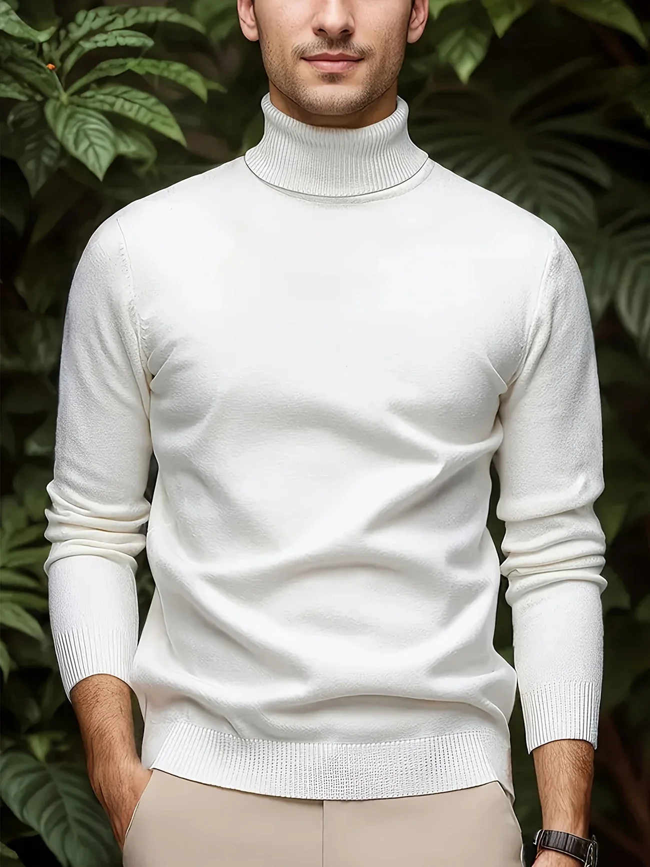 HARROW GLEN™ — MEN’S SOLID COLOR TURTLENECK KNIT SWEATER - Image 6