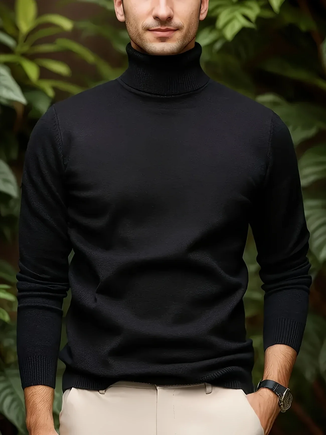 HARROW GLEN™ — MEN’S SOLID COLOR TURTLENECK KNIT SWEATER - Image 7