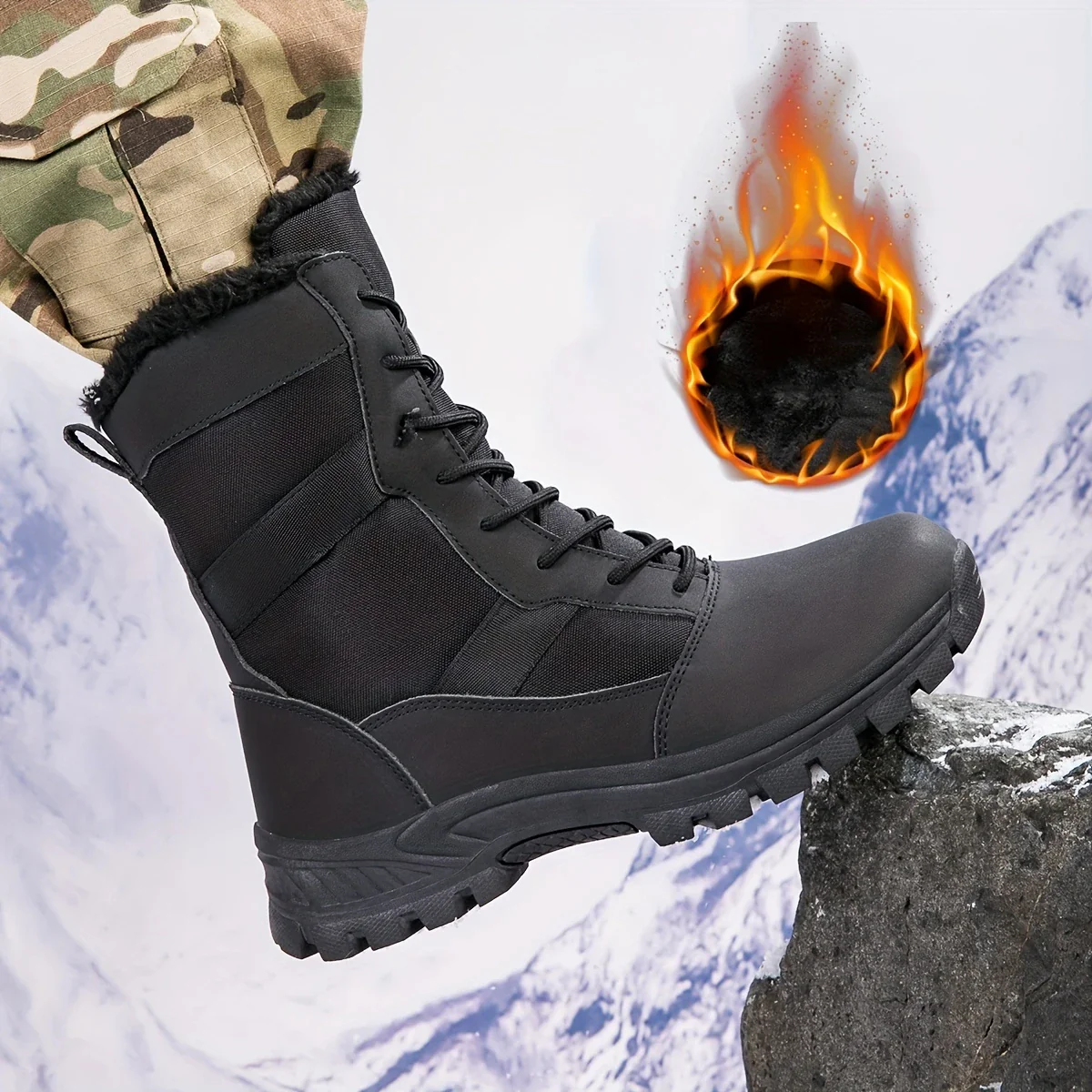 IRONCREST™ — MEN’S SOLID COLOR HIGH-TOP HIKING BOOTS - Image 7
