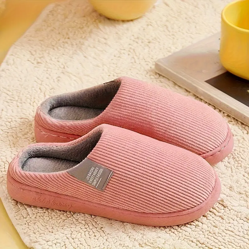 JENNIE™ CASUAL SOLID COLOR SOFT COZY HOUSE SLIPPERS - Image 11