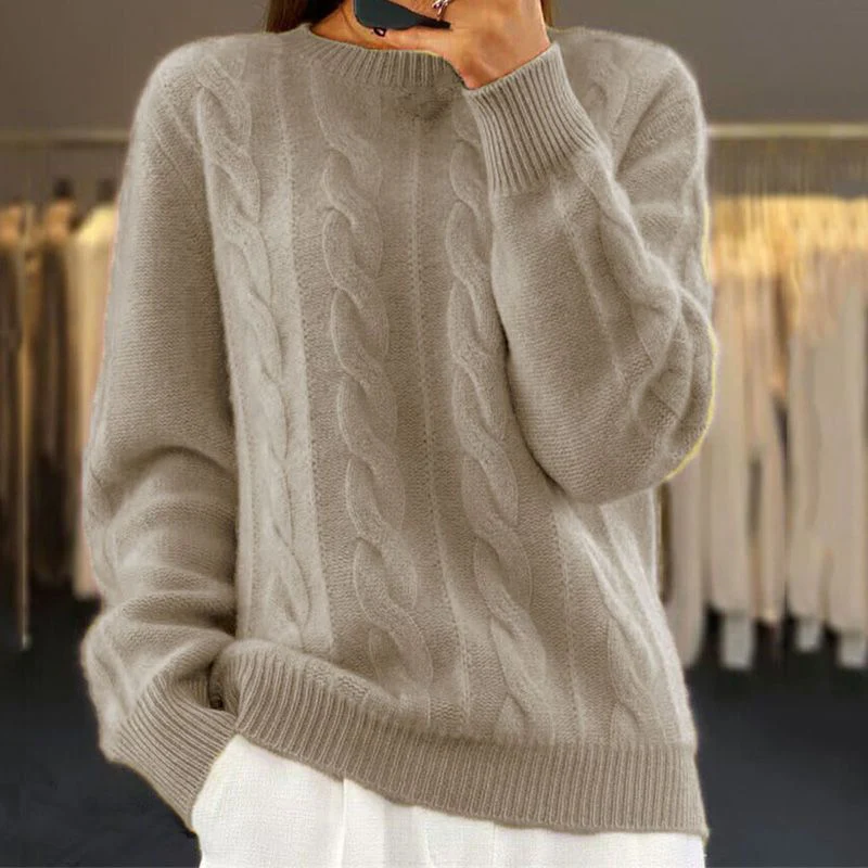 Jennie - Warm Knitted Sweater - Image 2