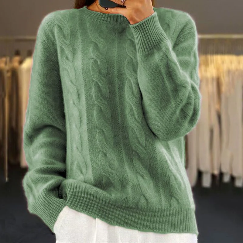 Jennie - Warm Knitted Sweater - Image 3