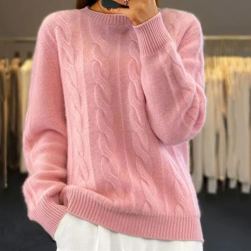 Jennie - Warm Knitted Sweater - Image 4