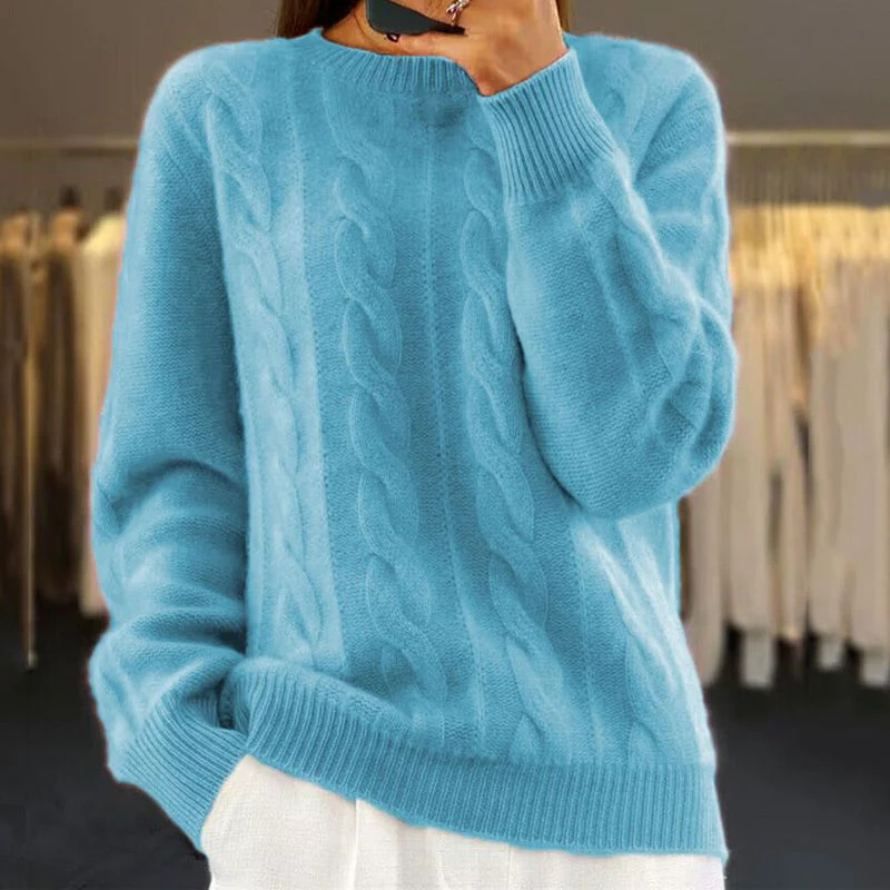 Jennie - Warm Knitted Sweater - Image 5