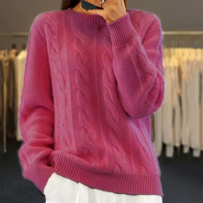 Jennie - Warm Knitted Sweater - Image 6