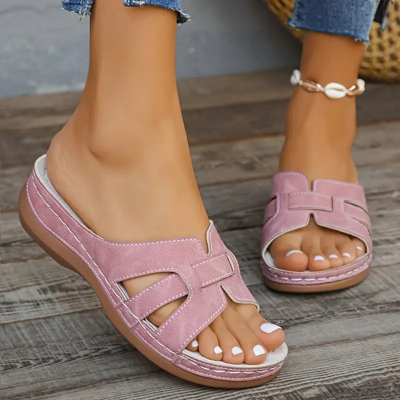JOYA™ WOMEN'S OPEN-TOE WEDGE HEEL SANDALS - Image 4