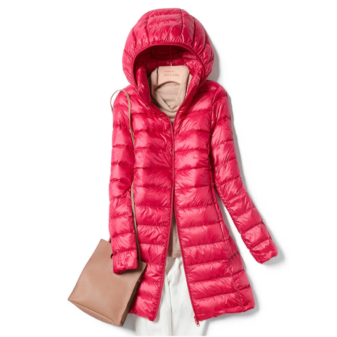 Katie - Long Ultralight Puff Down Jacket - Image 2