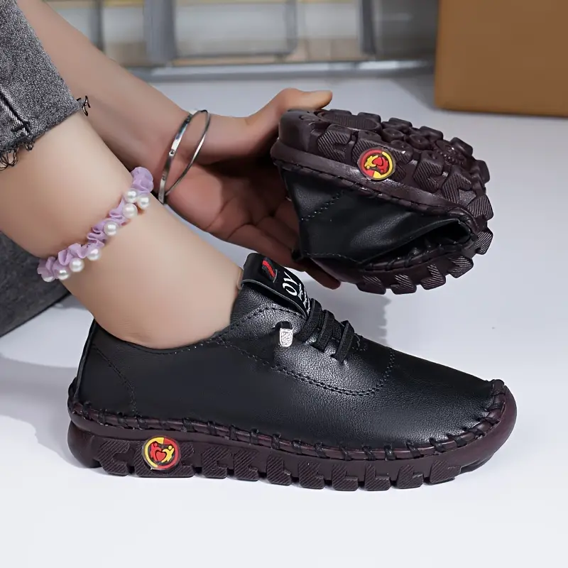 LARA™ WOMEN'S SOLID COLOR CASUAL SNEAKERS - Image 3