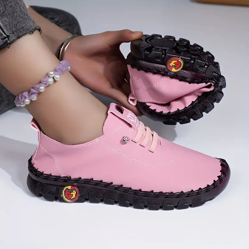 LARA™ WOMEN'S SOLID COLOR CASUAL SNEAKERS - Image 4